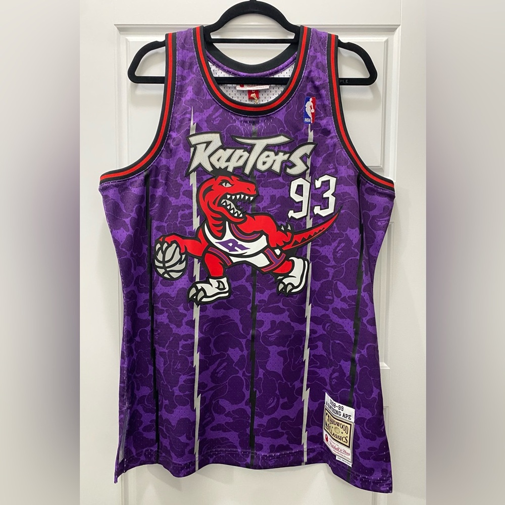 BAPE x Mitchell & Ness Toronto Raptors Jersey